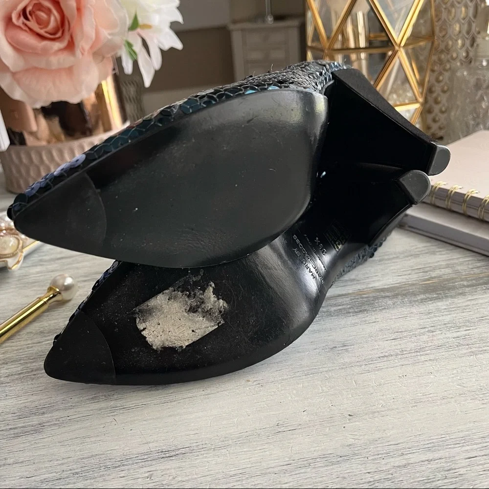 Marc by Marc Jacobs sequin point heels pumps size 39.5